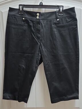 Eric Black Stretch Mid-Length Bermuda Shorts 14